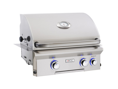 American Outdoor Grill (AOG) L Series 24" Built-In 2 Burner Grill with Lights, Natural Gas (24NBL)