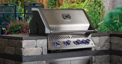 Napoleon Prestige Pro™ 500 Stainless Steel Built-In 4 Burner Grill with Infrared Rear Burner, Propane (BIPRO500RBPSS-3)