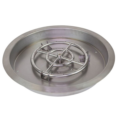 Athena 25" Stainless Steel Drop-In Round Pan with 18" Burner (DIP-RD-25)