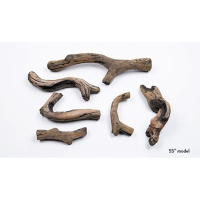 Superior Driftwood Decorative Log Set for the DRL2055 and DRL3555 Fireplaces (F4442) (DWLS-RNCL55)