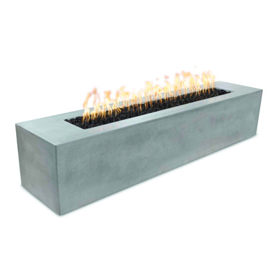 The Outdoor Plus Carmen 72" Natural Grey Linear Fire Pit with Match Lit Ignition, Propane (OPT-CRM7224-NGY-LP)