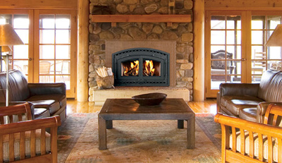 Superior 31" EPA Certified Wood Burning Fireplace, White Stacked Brick (WCT6940WS) (F2846)