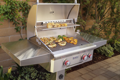 American Outdoor Grill (AOG) T Series 24" Freestanding In-Ground Post 2 Burner Grill, Natural Gas (24NGT-00SP)