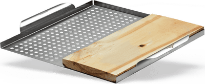 Napoleon Stainless Steel Multi-Functional Topper with Cedar Plank (70026)