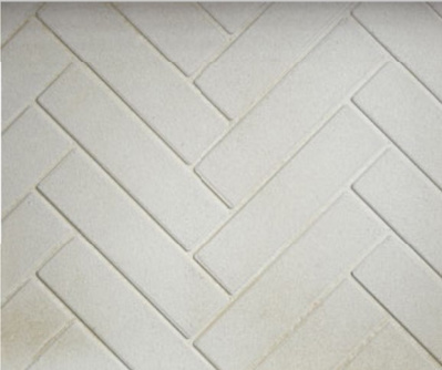 Majestic Natural Gray Molded Brick Refractory Panels, Herringbone (AMMHB36)