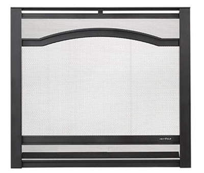 Heat & Glo Arcadia Overlap Fit Arched Front, Graphite (ARC-36-GT)