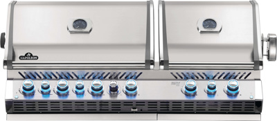 Napoleon Prestige Pro™ 825 Stainless Steel Built-In 6 Burner BBQ with Infrared Rear Burner, Natural Gas (BIPRO825RBINSS-3)