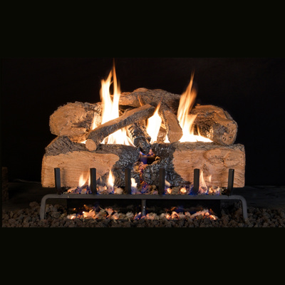 Real Fyre Charred Angel Oak 18" Vented Logs, Natural Gas or Propane (CHNS-18)