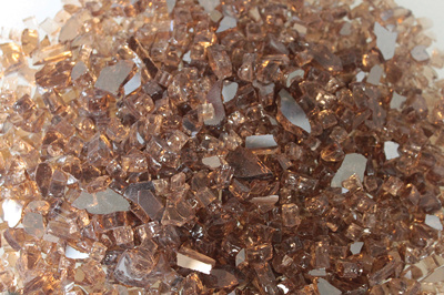 Empire Comfort Systems 1/4" Copper Reflective Crushed Glass, Approx 1 sq. ft. (DG1BCR)