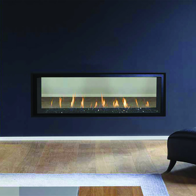 Superior DRL4000 Series 60" Direct-Vent Linear Fireplace with Electronic Ignition, Natural Gas (DRL4060TEN-B) (F4385)