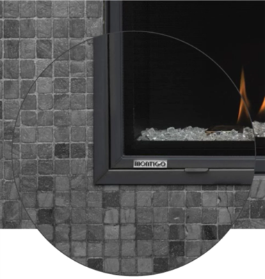 Montigo DelRay 1" Adjustable Finishing Trim Kit for the DRL3613 Fireplace (DRLT36)
