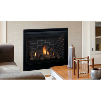 Superior DRT3500 Series 45" Direct Vent Traditional Fireplace with Electric Ignition and Charred Oak Log Set, Natural Gas (DRT3545DEN-C) (F3907)