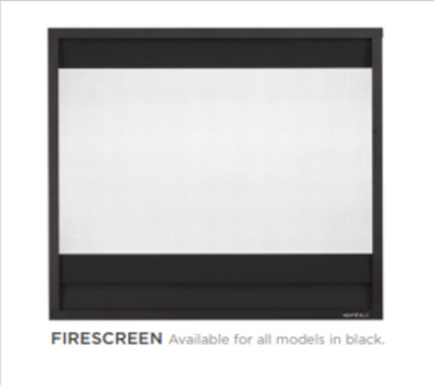 Heat & Glo Firescreen Inside Fit Front, Black (FS-3-BK)