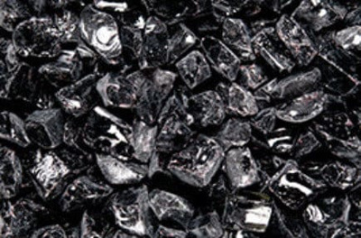 Superior 5LB Bag of Large Black Onyx Crushed Glass Media (F3507) (GLO-BLACK)