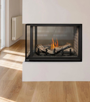 Montigo Divine H Series 38" Direct Vent Pier Fireplace with IPI Ignition, Natural Gas (H38PFNI-2)