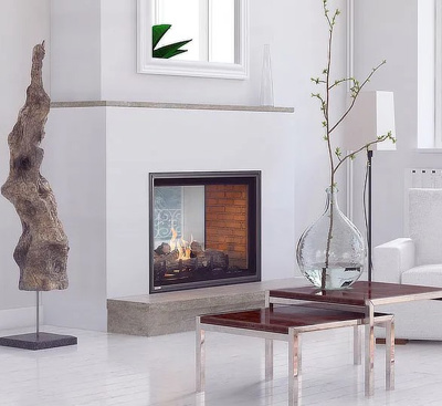 Montigo Divine H Series 42" Direct Vent See-Through Fireplace with IPI Ignition, Natural Gas (H42FSDNI)