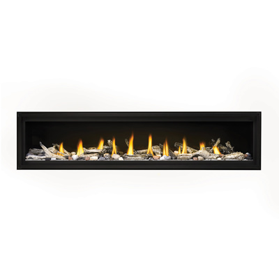 Napoleon Luxuria 74" Direct Vent Linear Fireplace and Glass, Natural Gas (LVX74NX-KIT)