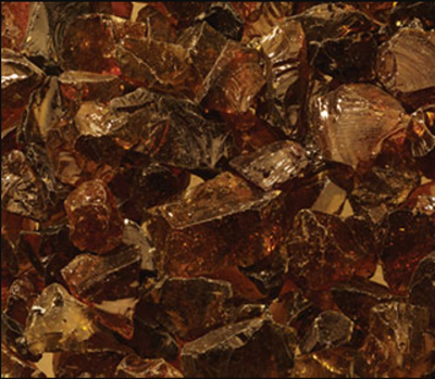 Heat & Glo Amber Crushed Glass Media (MEDIA-AMBER-36)