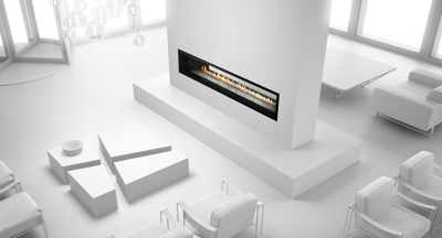 Heat & Glo MEZZO 60" See-Through Direct Vent Linear Gas Fireplace with IntelliFire Touch Ignition (MEZZO60ST-C)