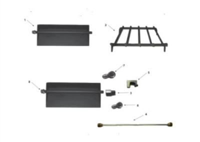 Majestic 24" Sand Pan Burner Hearth Kit for Single-Sided Fireplaces, Matchlight (MHK24NG)