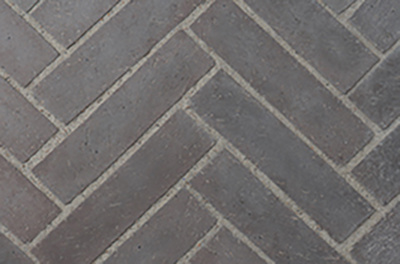 Superior Mosaic Masonry™ Grey Split Herringbone Brick Liner (F4545) (MOSAIC48SGSH)