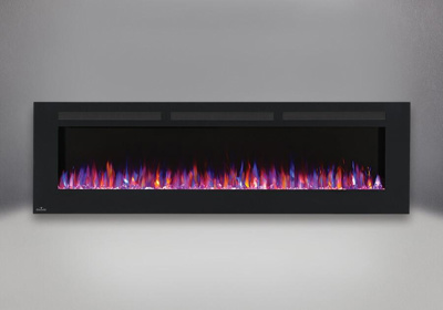 Napoleon Allure 72" Wall Mount Linear Fireplace with Crystal Embers and Heater Remote, Electric  (NEFL72FH)