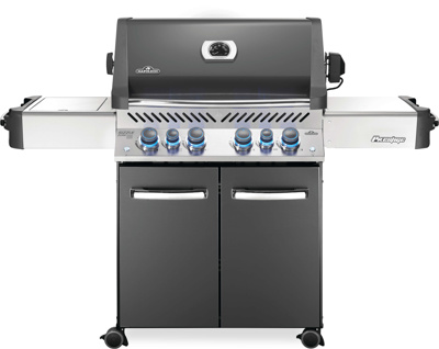 Napoleon Prestige™ 500 Grey 4 Burner BBQ with Infrared Side and Rear Burners, Natural Gas (P500RSIBNCH-3)