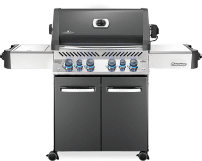 Napoleon Prestige™ 500 Grey 4 Burner Grill with Infrared Side and Rear Burners, Propane (P500RSIBPCH-3)