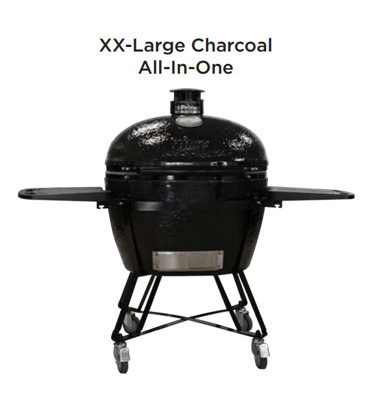 Oval XX-Large Charcoal All-In-One (Heavy-Duty Stand, Side Shelves, Ash Tool and Grate Lifter)