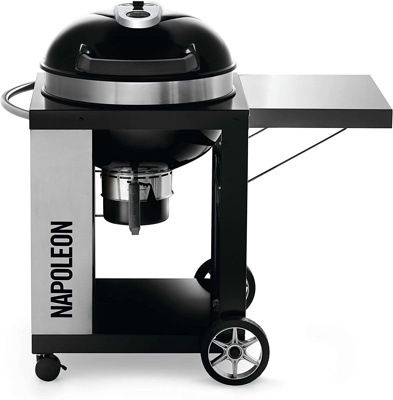 Napoleon Pro Charcoal Series 22" Cart Kettle Grill, Charcoal (PRO22K-CART-2)