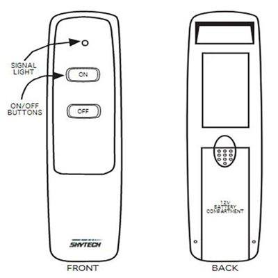 Montigo ON/OFF Only Remote with Battery Receiver (RX40)
