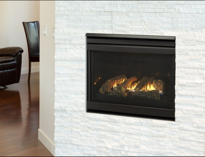 Heat & Glo Slimline Fusion 32" Direct Vent Traditional Gas Fireplace with IntelliFire Touch Ignition System (SL-5F-IFT)