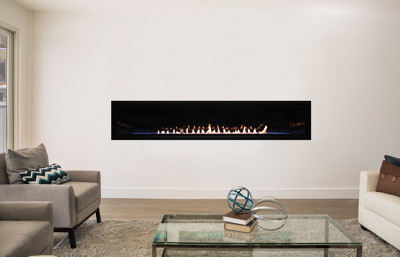 Empire Comfort Systems Boulevard 72" Vent Free Linear Fireplace, Natural Gas (VFLB72FP90N)