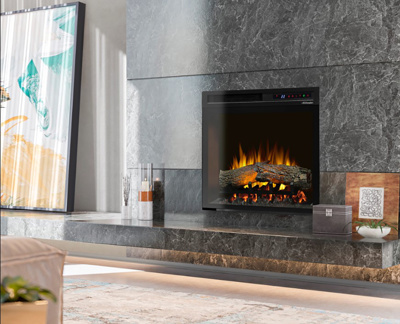 Dimplex Multi-Fire 23" Built-In Traditional Fireplace with Logs, Electric (XHD23L)