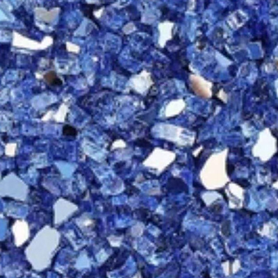 Superior 5LB Bag of Large Blue Sapphire Crushed Glass Media (F3509) (GLO-SPPHIRE)