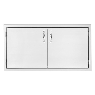 Summerset Dry Storage Pantry, 36" Stainless Steel - 2-Drawer & Enclosed Cabinet (SSDP-36DC)