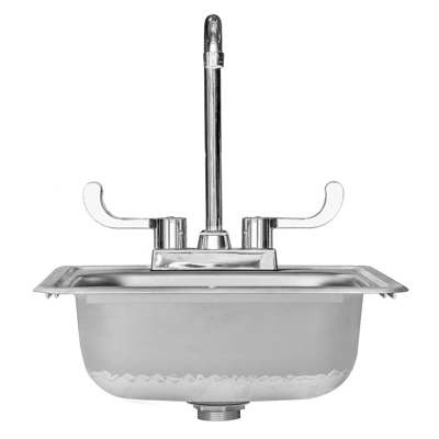 Summerset 15” x 15” Stainless Steel Drop-in Sink with Hot and Cold Faucet (was SNK-2) (SSNK-15D)