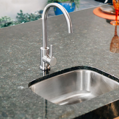 Summerset 19” x 15” Stainless Steel Undermount Sink with 360º Hot and Cold Faucet (SSNK-19U)