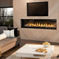 Napoleon Luxuria 74" Direct Vent Linear Fireplace and Glass, Natural Gas (LVX74NX-KIT)
