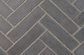 Superior Mosaic Masonry™ Grey Split Herringbone Brick Liner (F4545) (MOSAIC48SGSH)