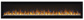 Napoleon AlluraVision 74" Black Linear Deep Depth Fireplace with Glass Front and Log Set, Electric (NEFL74CHD-1)