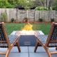 The Outdoor Plus Cabo 48" Natural Grey Flame Sense System Square Fire Pit with Push Button Spark Igniter, Propane (OPT-CBSQ48FSEN-NGY-LP)