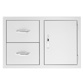 Summerset 33" Stainless Steel 2 Drawer and Access Door Combo 2022 Handle with Hinges(SSDC2-33)