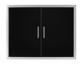 Wildfire 38" x 24" Black Stainless Steel Double Doors (WF-DDR3824-BSS)