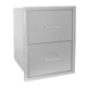 **** DISCONTINUED  **** Wildfire 16" x 22" Stainless Steel Double Drawer (WF-DDW1622-SS)