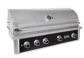 Wildfire 42" Ranch Pro Black 304 Stainless Steel Gas Grill, Natural Gas (WF-PRO42G-RH-NG)
