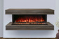 Modern Flames Landscape Pro 80" Electric Fireplace Wall Mount Studio Suite, Driftwood Grey (WMC-80LPM-DW)