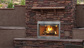 Superior WRE3000 Series 36" Traditional Outdoor Fireplace with White Herringbone Brick Panel, Wood Burning (WRE3036WH) (F0450)
