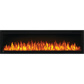 Napoleon Entice 50" Wall Mount Recessed Linear Fireplace with Black Glass Front, Electric (NEFL50CFH)