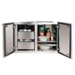 Summerset Dry Storage Pantry, 36" Stainless Steel - 2-Drawer & Enclosed Cabinet 2022 Handle with Hinges (SSDP-36DC)